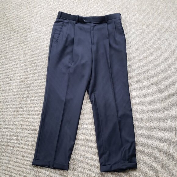 Dino Filarte Wool Navy Pinstripe Suit - Picture 9 of 14